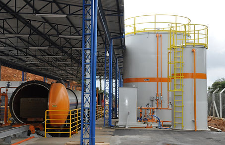 Usina para tratar madeira